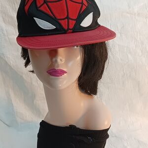 Spiderman Kids Snapback Hat in Red and Black